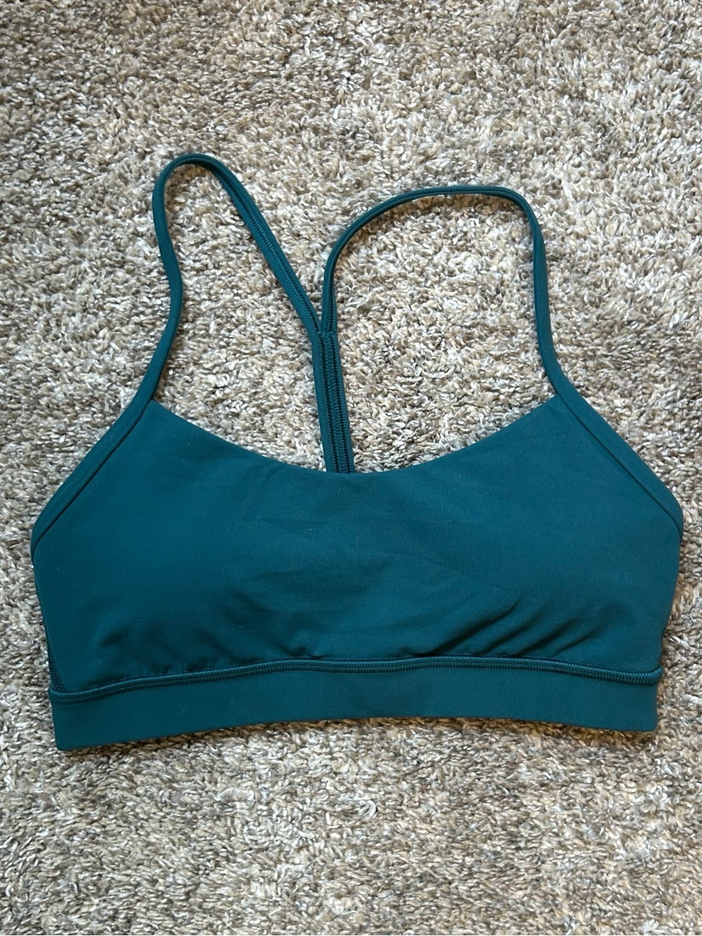 lululemon storm Teal flow y Sports Bra size 6 - Women's Intimates